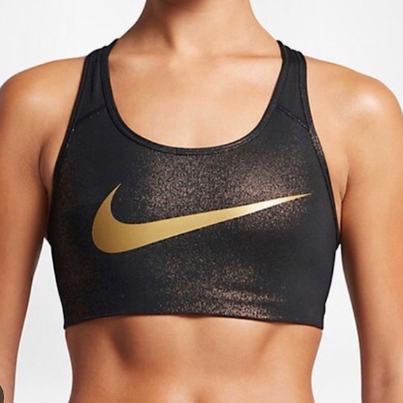 Nike Other - Nike shimmer gold sports bra